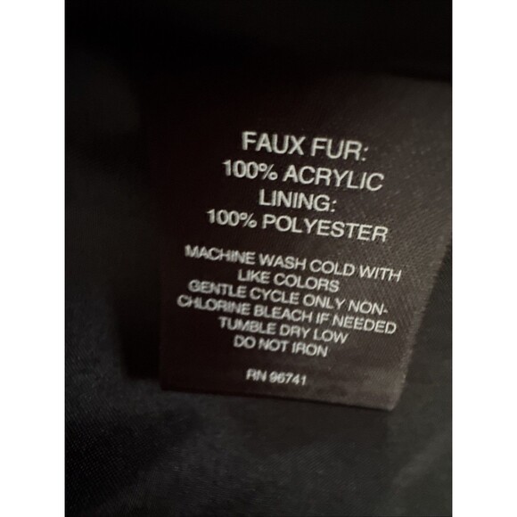 Signature Studio Faux Fur Vest Womens Medium Bear Boho Hippie 70s Mob WIfe Y2K - Picture 9 of 13